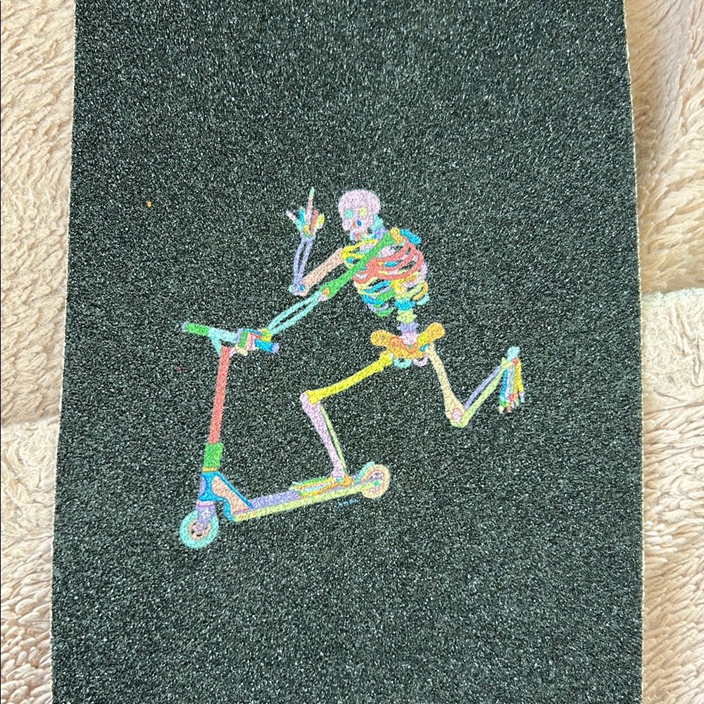 Colorful Skeleton Skateboard or Scooter Grip Tape, NEW never used